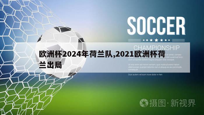 欧洲杯2024年荷兰队,2021欧洲杯荷兰出局